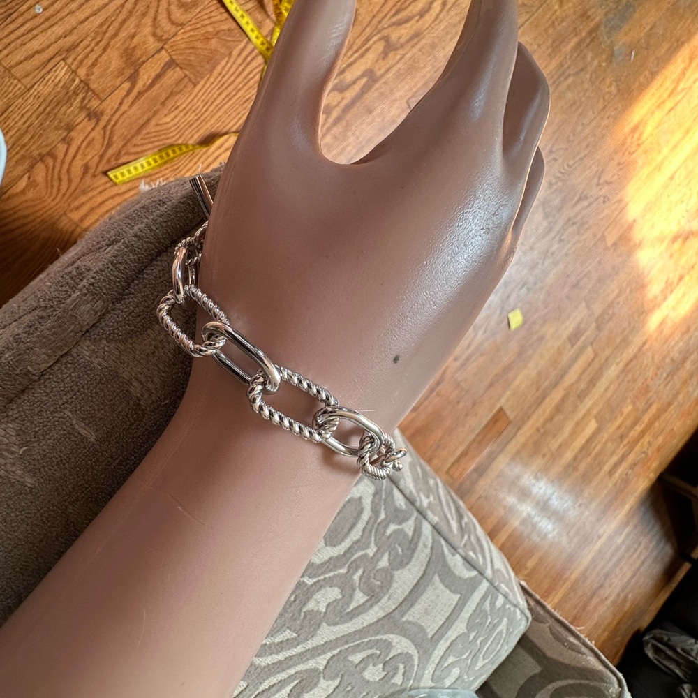 David Yurman Silver Chain Link Bracelet NWTB - Picture 8 of 16